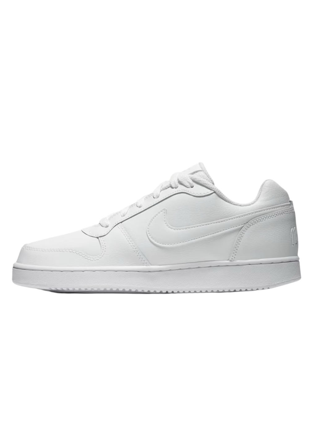 Nike Ebernon Low Triple White Leather Sneakers 7.5